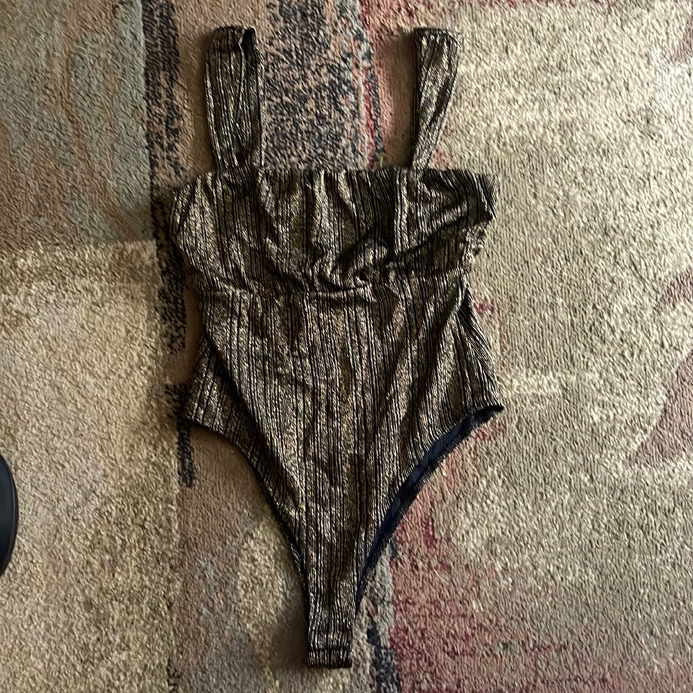 Lavender Moon back and gold body suit